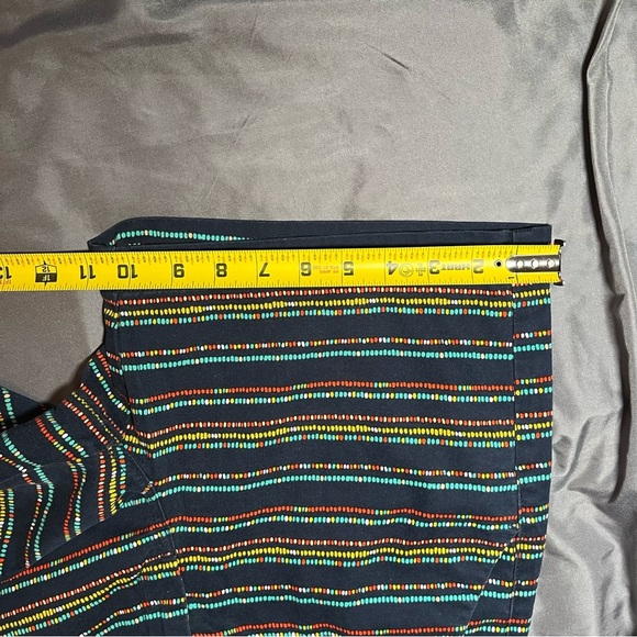 Merona Women’s Navy Red Teal Striped Chino Shorts, size 6, colorful - Picture 5 of 12